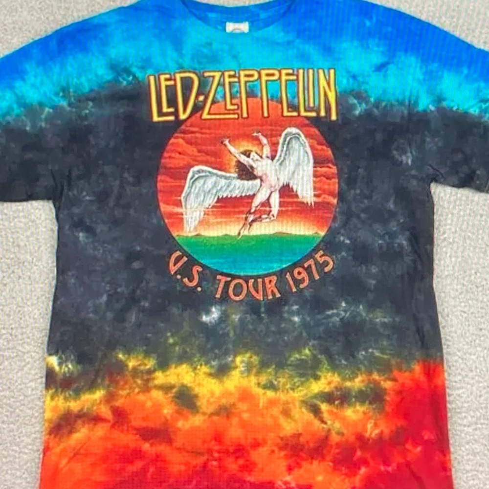 Delta Multicolor Led Zeppelin Tour 1975 Tee